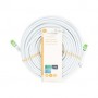 Câble réseau Cat 8.1 | S/FTP | RJ45 Male | RJ45 Male | 20.0 m | Rond | LSZH | Blanc | Label