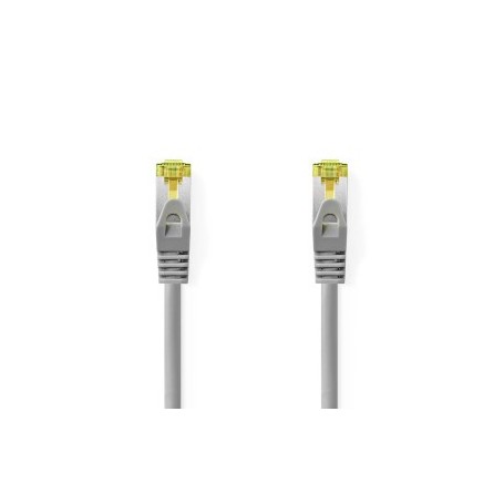 Câble réseau Cat 8.1 | S/FTP | RJ45 Male | RJ45 Male | 10.0 m | Rond | LSZH | Gris | Label
