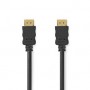 Câble HDMI Haute Vitesse avec ethernet | HDMI™ Connecteur | HDMI™ Connecteur | 4K@60Hz | ARC | 18 Gbps | 1.00 m | Rond | PVC | Noir | Label