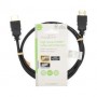 Câble HDMI Haute Vitesse avec ethernet | HDMI™ Connecteur | HDMI™ Connecteur | 4K@60Hz | ARC | 18 Gbps | 1.00 m | Rond | PVC | Noir | Label