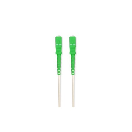 Câble de raccordement en fibre de verre | SMF (Single Mode Phase) | SC/APC | SC/APC | 100 Gbps | 2.00 m | Blanc | Gift Box with Euro Lock