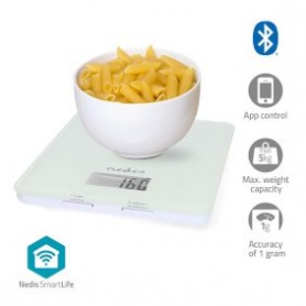 Balance de cuisine SmartLife | Bluetooth® | Plastique / Verre | Blanc