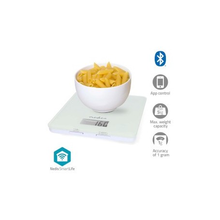 Balance de cuisine SmartLife | Bluetooth® | Plastique / Verre | Blanc