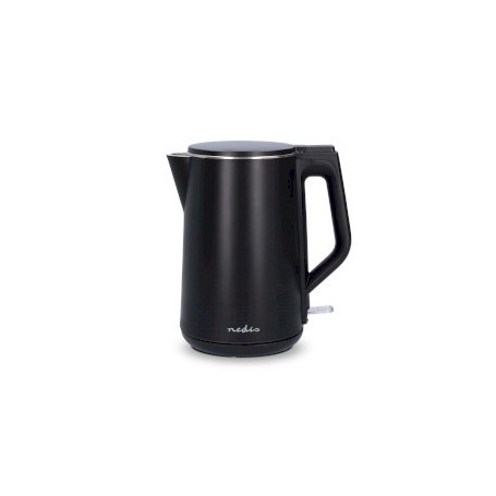 Bouilloire électrique | 1.5 l | Plastique | Noir | Rotatif à 360 degrés | Élément chauffant dissimulé | Contrôleur Strix® | Protection contre l\'ébullition