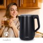 Bouilloire électrique | 1.5 l | Plastique | Noir | Rotatif à 360 degrés | Élément chauffant dissimulé | Contrôleur Strix® | Protection contre l\'ébullition