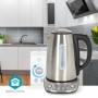 SmartLife Bouilloire électrique | Wi-Fi | 1.7 l | Acier | 70,80,90,100 °C | Indicateur de température | Rotatif à 360 degrés | Élément chauffant dissimulé | Contrôleur Strix® | Android™ / IOS
