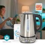 SmartLife Bouilloire électrique | Wi-Fi | 1.7 l | Acier | 70,80,90,100 °C | Indicateur de température | Rotatif à 360 degrés | Élément chauffant dissimulé | Contrôleur Strix® | Android™ / IOS