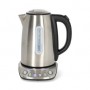 SmartLife Bouilloire électrique | Wi-Fi | 1.7 l | Acier | 70,80,90,100 °C | Indicateur de température | Rotatif à 360 degrés | Élément chauffant dissimulé | Contrôleur Strix® | Android™ / IOS