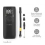Compresseur d\'air rechargeable | 0.1 - 10.3 Bar | Vanne Dunlop | Modes de fonctionnement: Voiture / Moto / Vélo / Ballon | Oui | Compteur de pression atmosphérique