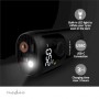 Compresseur d\'air rechargeable | 0.1 - 10.3 Bar | Vanne Dunlop | Modes de fonctionnement: Voiture / Moto / Vélo / Ballon | Oui | Compteur de pression atmosphérique
