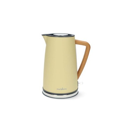 Bouilloire électrique | 1.7 l | Doux au toucher | Jaune | Rotatif à 360 degrés | Élément chauffant dissimulé | Contrôleur Strix® | Protection contre l\'ébullition