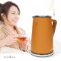 Bouilloire électrique | 1.7 l | Doux au toucher | Orange | Rotatif à 360 degrés | Élément chauffant dissimulé | Contrôleur Strix® | Protection contre l\'ébullition