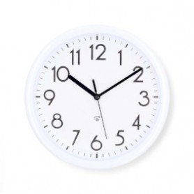 Horloge murale | Diamètre: 220 mm | Plastique | Blanc