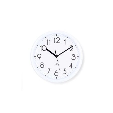 Horloge murale | Diamètre: 220 mm | Plastique | Blanc
