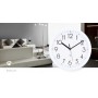 Horloge murale | Diamètre: 220 mm | Plastique | Blanc