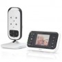 DVM-75 Moniteur vidéo pour bébé avec écran couleur 2,4 » blanc/anthracite