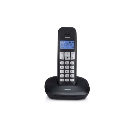 PDX-1100 Téléphone DECT avec 1 combiné noir