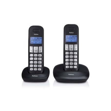 PDX-1120 Téléphone DECT avec 2 combinés noir