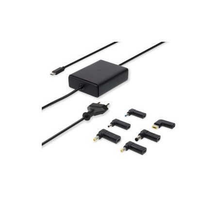 Adaptateur pour ordinateur portable | GaN | 65 W | 5 / 9 / 12 / 15 / 20 V DC | 2.4 / 3.0 / 3.25 A | Utilisé pour: PC Portable / Smartphone / Tablette | Euro / Type-C (CEE 7/16)