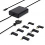 Adaptateur pour ordinateur portable | GaN | 100 W | 5 / 9 / 12 / 15 / 20 V DC | 3.0 / 5.0 A | Utilisé pour: PC Portable / Smartphone / Tablette | Euro / Type-C (CEE 7/16)