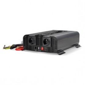 Convertisseur de tension pur sinus | Tension d\'entrée: 12 V DC | Connexion (s) de sortie d\'alimentation de l\'appareil: Type E (CEE 7/5) / USB-A / USB-C™ | 230 V AC 50 Hz | 2000 W | Puissance de sortie maximale: 4000 W | Bornier à vis | Onde sinusoïdale
