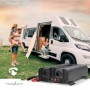 Convertisseur de tension pur sinus | Tension d\'entrée: 12 V DC | Connexion (s) de sortie d\'alimentation de l\'appareil: Type E (CEE 7/5) / USB-A / USB-C™ | 230 V AC 50 Hz | 2000 W | Puissance de sortie maximale: 4000 W | Bornier à vis | Onde sinusoïdale