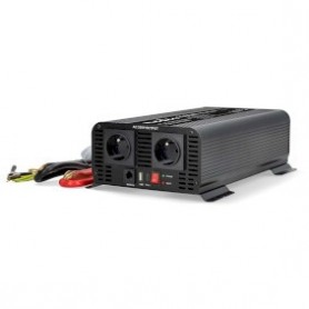 Convertisseur de tension pur sinus | Tension d\'entrée: 24 V DC | Connexion (s) de sortie d\'alimentation de l\'appareil: Type E (CEE 7/5) / USB-A / USB-C™ | 230 V AC 50 Hz | 1000 W | Puissance de sortie maximale: 2000 W | Bornier à vis | Onde sinusoïdale