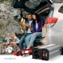 Convertisseur de tension modifiée onde sinusoïdale | Tension d\'entrée: 12 V DC | Connexion (s) de sortie d\'alimentation de l\'appareil: Type E (CEE 7/5) / USB-A | 230 V AC 50 Hz | 300 W | Puissance de sortie maximale: 600 W | Batterie de serrage + allum