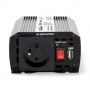 Convertisseur de tension modifiée onde sinusoïdale | Tension d\'entrée: 12 V DC | Connexion (s) de sortie d\'alimentation de l\'appareil: Type E (CEE 7/5) / USB-A | 230 V AC 50 Hz | 300 W | Puissance de sortie maximale: 600 W | Batterie de serrage + allum