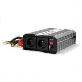Convertisseur de tension modifiée onde sinusoïdale | Tension d\'entrée: 12 V DC | Connexion (s) de sortie d\'alimentation de l\'appareil: Type E (CEE 7/5) / USB-A | 230 V AC 50 Hz | 1000 W | Puissance de sortie maximale: 2000 W | Bornier à vis | Argent