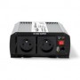 Convertisseur de tension modifiée onde sinusoïdale | Tension d\'entrée: 12 V DC | Connexion (s) de sortie d\'alimentation de l\'appareil: Type E (CEE 7/5) / USB-A | 230 V AC 50 Hz | 1000 W | Puissance de sortie maximale: 2000 W | Bornier à vis | Argent