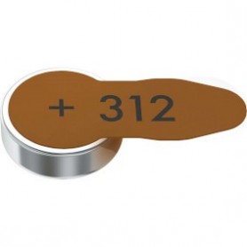 Piles pour appareils auditifs Type 312 8-Blister