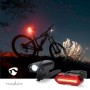 Lumière pour vélos | Alimenté par pile | 5 V DC | 3 W | Batteries incluses | Rechargeables | 400 lm | 4.5 lm | 100 m | 110 °
