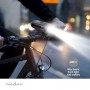Lumière pour vélos | Alimenté par pile | 5 V DC | 3 W | Batteries incluses | Rechargeables | 400 lm | 4.5 lm | 100 m | 110 °
