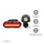 Lumière pour vélos | Alimenté par pile | 5 V DC | 3 W | Batteries incluses | Rechargeables | 400 lm | 4.5 lm | 100 m | 110 °