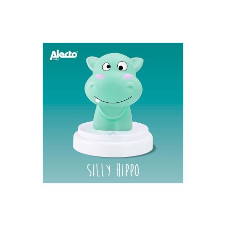 SILLY HIPPO LED veilleuse hippopotame bleu