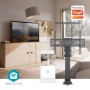 Ascenseur TV Motorisé | 37 - 80 \" | Poids d\'écran maximal pris en charge: 60 kg | Conception d\'armoire intégrée | Gamme de levage: 68 - 158 cm | Télécommandé | ABS / Acier | Noir