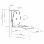 Mountage pour haut parleur | Compatible avec: Sonos® Era300 | Mural | 5 kg | Pivotant / Tilt | Inclinable | Rotatif | ABS / Métal | Noir