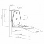 Mountage pour haut parleur | Compatible avec: Sonos® Era300 | Mural | 5 kg | Pivotant / Tilt | Inclinable | Rotatif | ABS / Métal | Blanc