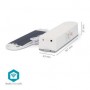 SmartLife Robot à Rideau | Système de Câble | Rideaux à panneaux / Stores romains / Volets roulants | Alimentation secteur / Solar Powered | 2000 mAh | Bluetooth® | Blanc