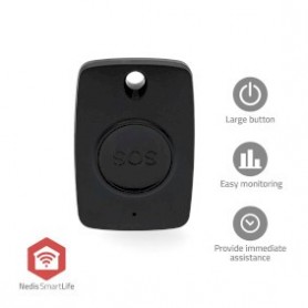 Panic Button pour Maison connectée | Zigbee 3.0 | Alimentation par batterie: CR2450 | Noir