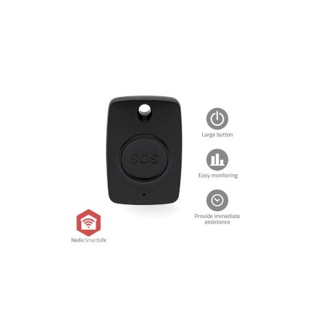 Panic Button pour Maison connectée | Zigbee 3.0 | Alimentation par batterie: CR2450 | Noir