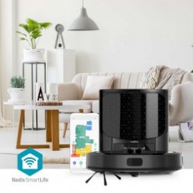 SmartLife Aspirateur Robot | Navigation par laser | Wi-Fi | Capacité du réservoir Collection: 0.6 l | Recharge automatique | Durée de fonctionnement maximale: 180 min | Noir | Android™ / IOS