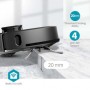 SmartLife Aspirateur Robot | Navigation par laser | Wi-Fi | Capacité du réservoir Collection: 0.6 l | Recharge automatique | Durée de fonctionnement maximale: 180 min | Noir | Android™ / IOS
