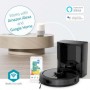 SmartLife Aspirateur Robot | Navigation par laser | Wi-Fi | Capacité du réservoir Collection: 0.6 l | Recharge automatique | Durée de fonctionnement maximale: 180 min | Noir | Android™ / IOS