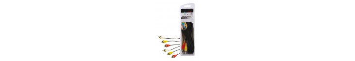 3 X RCA AUDIO/VIDEO STANDARD
