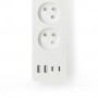 Multiprise SmartLife | Wi-Fi | France / Type E (CEE 7/6) / USB A / USB-C™ | 16 A | 3680 W | 2.00 m | 0 - 55 °C | Android™ / IOS | Blanc
