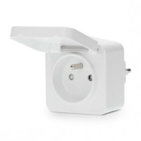Prise intelligente SmartLife | Zigbee 3.0 | IP44 | Wattmètre | 3680 W | France / Type E (CEE 7/6) | 0 - 55 °C | Android™ / IOS | Blanc | 1 pièces