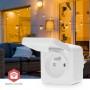 Prise intelligente SmartLife | Zigbee 3.0 | IP44 | Wattmètre | 3680 W | France / Type E (CEE 7/6) | 0 - 55 °C | Android™ / IOS | Blanc | 1 pièces