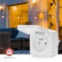 Prise intelligente SmartLife | Zigbee 3.0 | IP44 | Wattmètre | 3680 W | France / Type E (CEE 7/6) | 0 - 55 °C | Android™ / IOS | Blanc | 1 pièces
